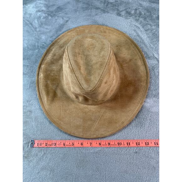 San Diego Hat Company Camel Suede Floppy Wide Brim Hat Boho Western Packable main image 6